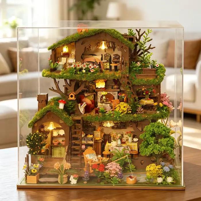 Kit de maison de poupée DIY Villa dans les arbres