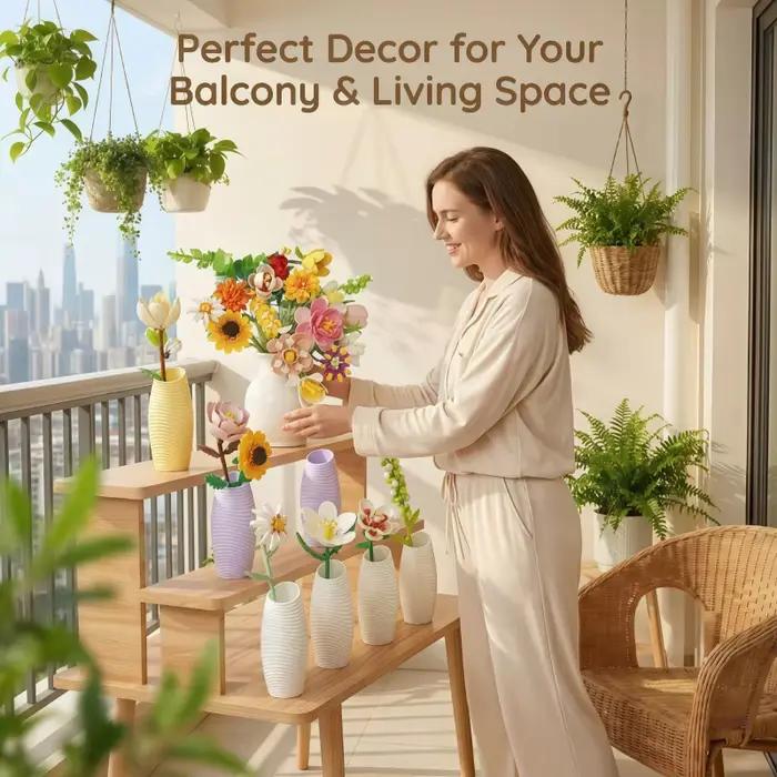 Blocs de construction de bouquets de fleurs DIY