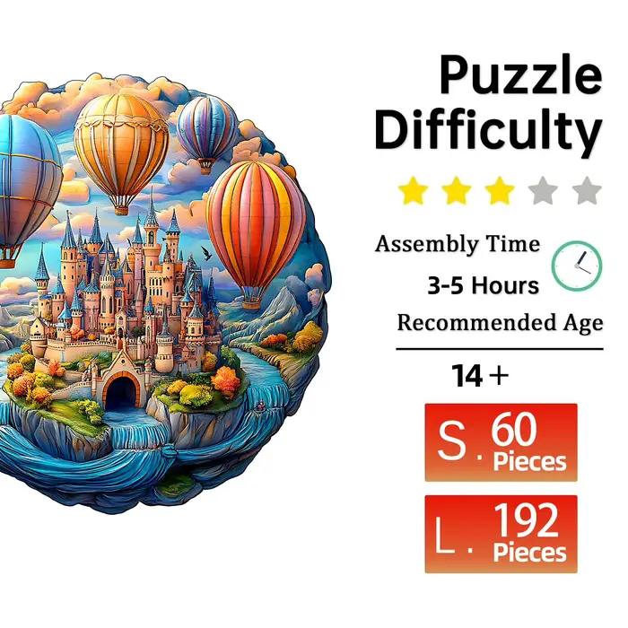 Puzzle en bois pour adultes – Puzzle château de rêve
