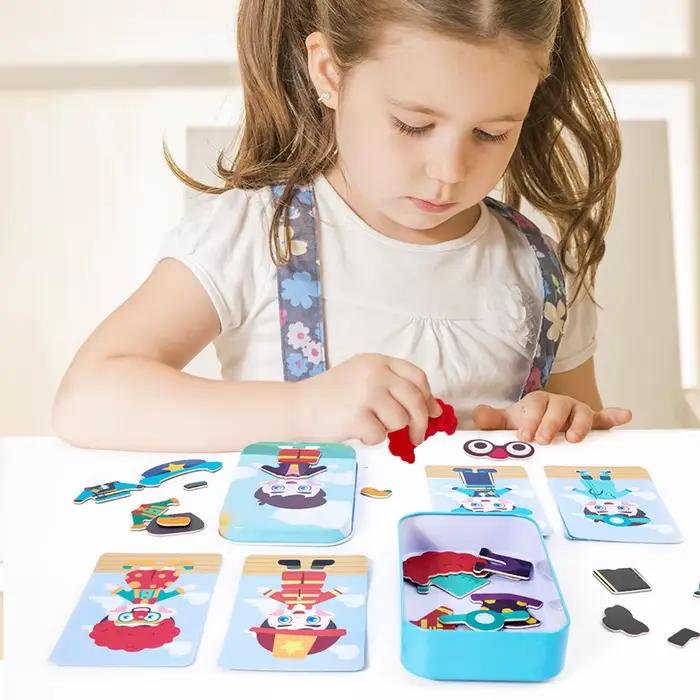 Puzzle magnétique 3D pour enfants