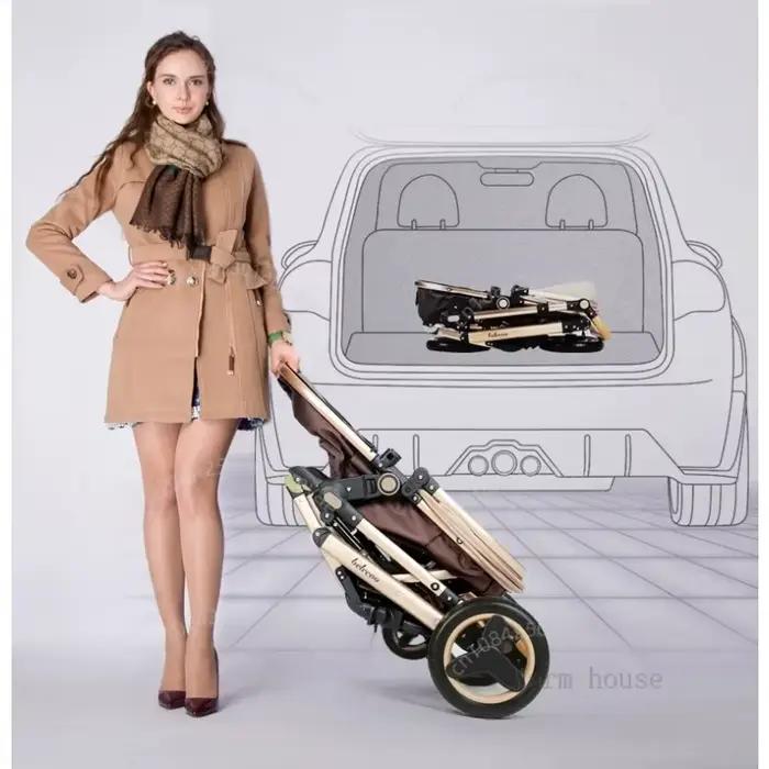 Poussette de luxe 3-en-1 Horizon avec siège auto réversible