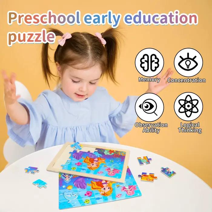 Puzzle en bois pour enfants âgés de 3 à 6 ans