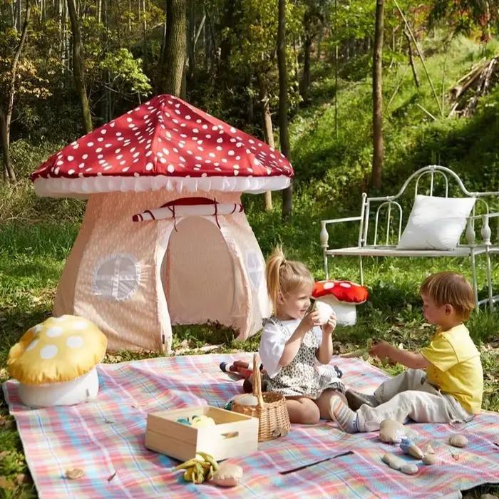 Tente pour enfants en forme de cabane en forme de champignon