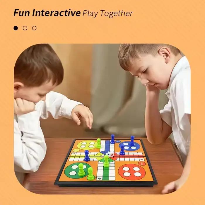 Ludo jeu ensemble jeu de stratégie Interaction des parents avec plateau pliable voyage jeu familial pour jouet de fête jeu de société interactif