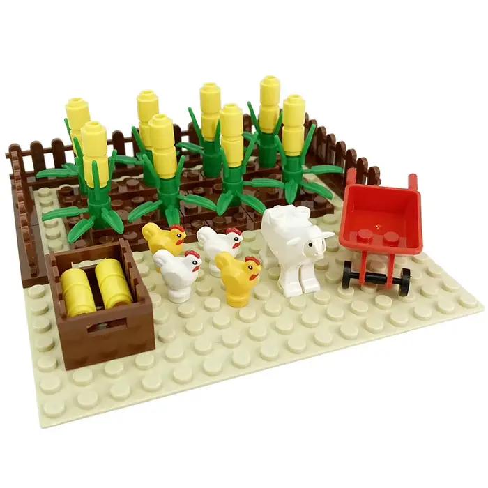 Série de scènes de ferme
