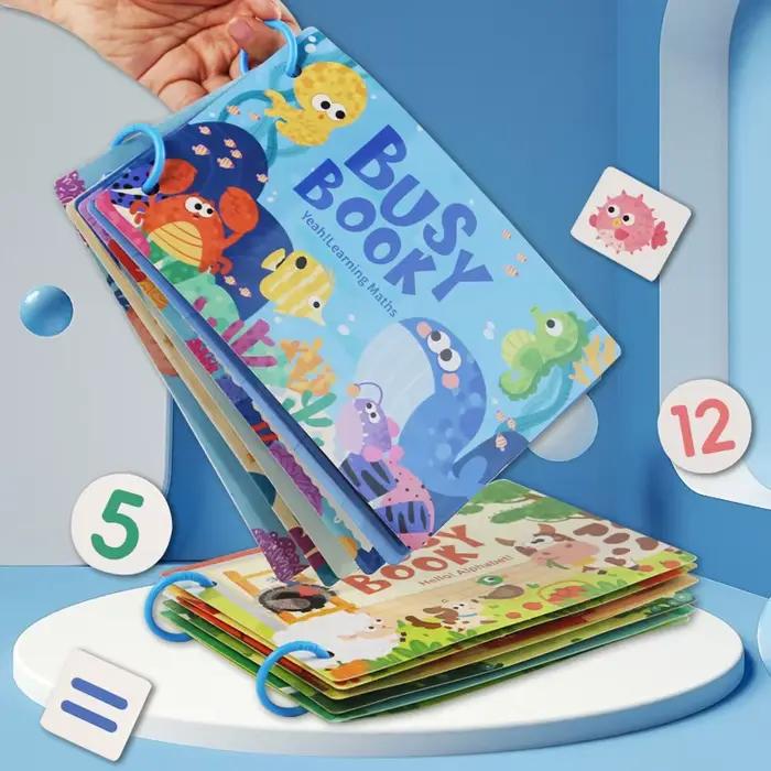 Livre d'activités interactif avec autocollants de dinosaures et jeux d'apprentissage pour enfants de 3 à 6 ans occasions spéciales et éducation amusante