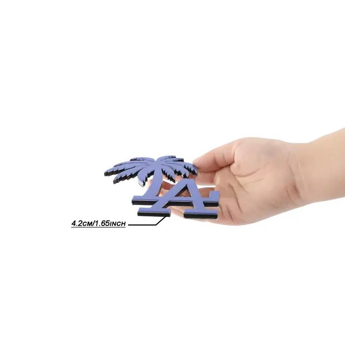 1 emblème de voiture 3D en forme de palmiers LA, articles décoratifs. Convient pour décorer l'arrière des voitures, des camions et des SUV, imperméable.