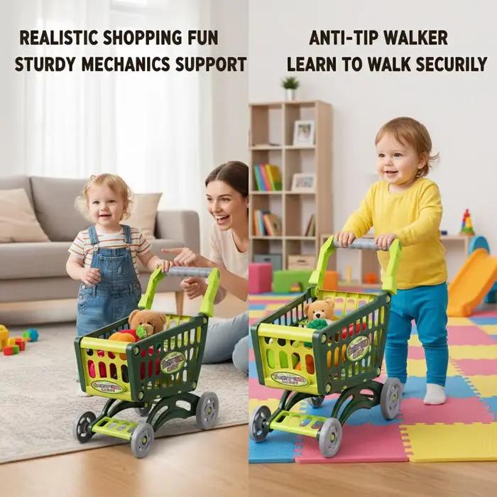 Grand chariot de courses jouet pour enfants