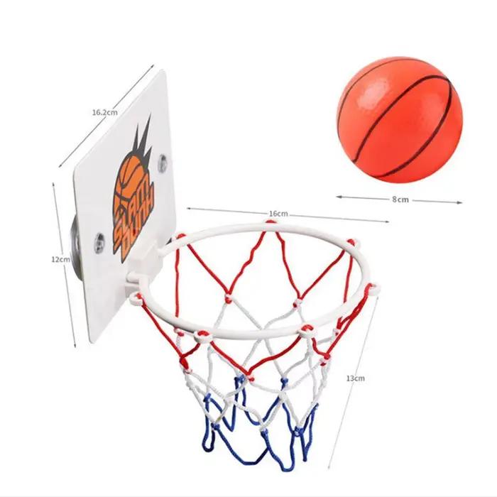 Panier de basket à ventouse avec 2 ballons, panier de basket d'intérieur pour l'entraînement, panier de basket pour la maison, le salon
