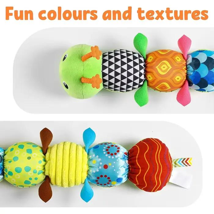 Jouets pour bébé chenille musicale jouet en peluche