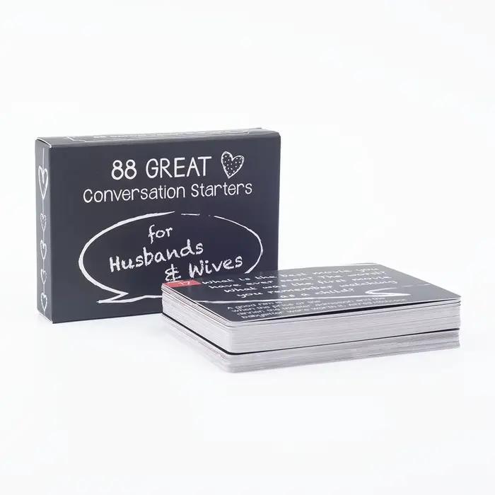 Cartes de conversation pour couples : jeu de société pour la communication et le plaisir dans la chambre à coucher