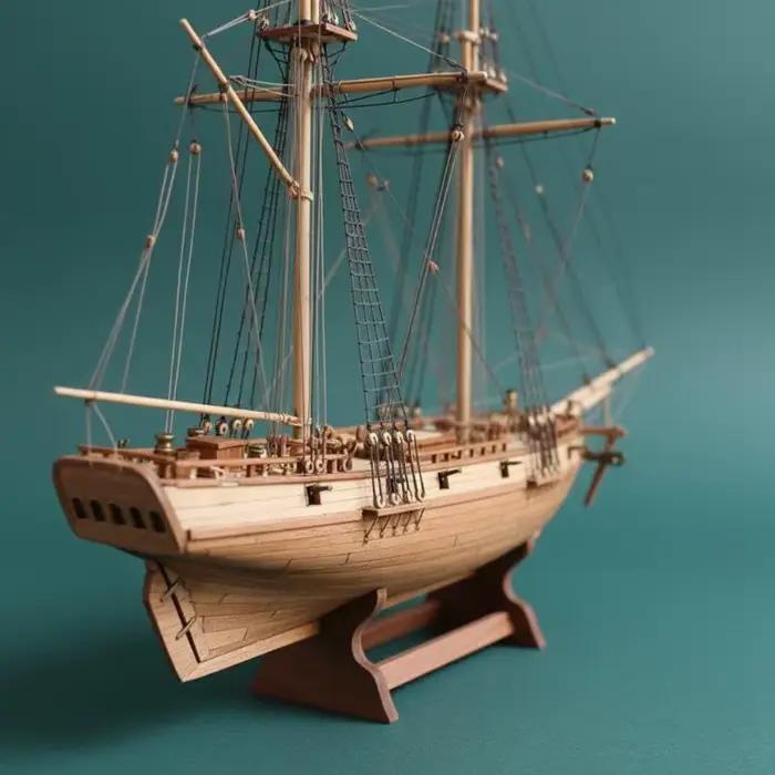 Kit de Modèle de Bateau en Bois - Bateau à Voile à Assembler Soi-même