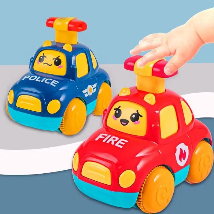 Voitures jouets pour bébé 12 à 18 mois camion de dessin animé jouets éducatifs voitures à tirer pour tout-petits occasions spéciales pour garçons