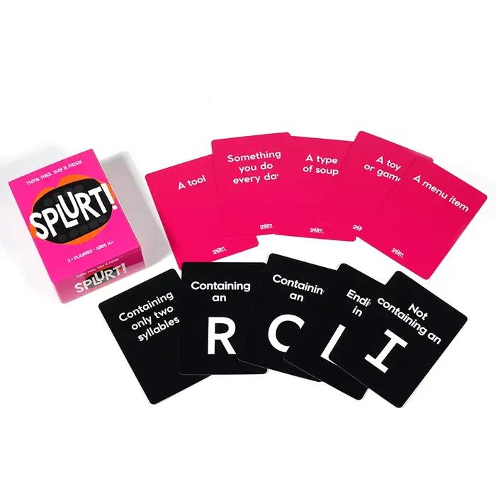 Jeu de cartes Splurt Splurt! Jeu de cartes de fête portable