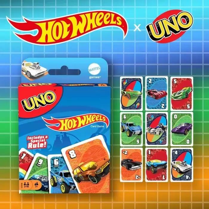 Cartes de collection authentiques UNO Elite Racing Hot Wheels Co-branded