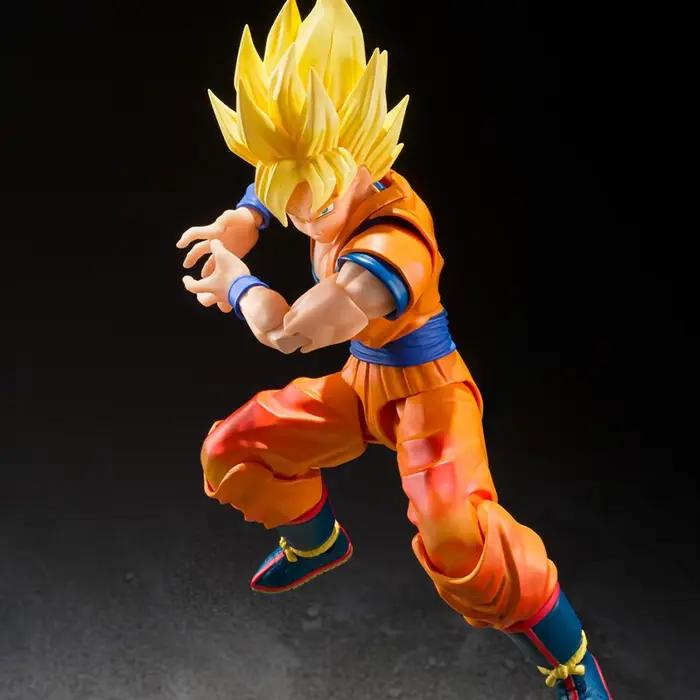 En STOCK Bandai S.H.Figuarts Dragon Ball SUPER SAIYAN SON GOKU les jeux BEGIN Anime Action Fighter modèle fini jouet cadeau