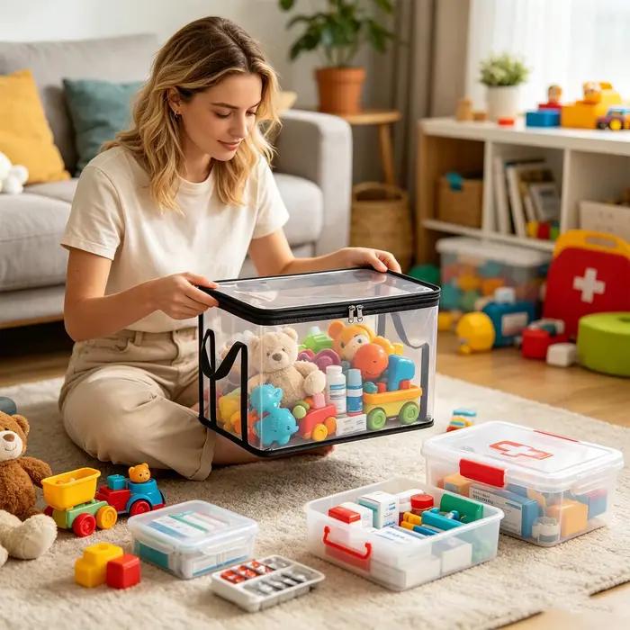 Conteneur de rangement multifonctionnel pour jouets