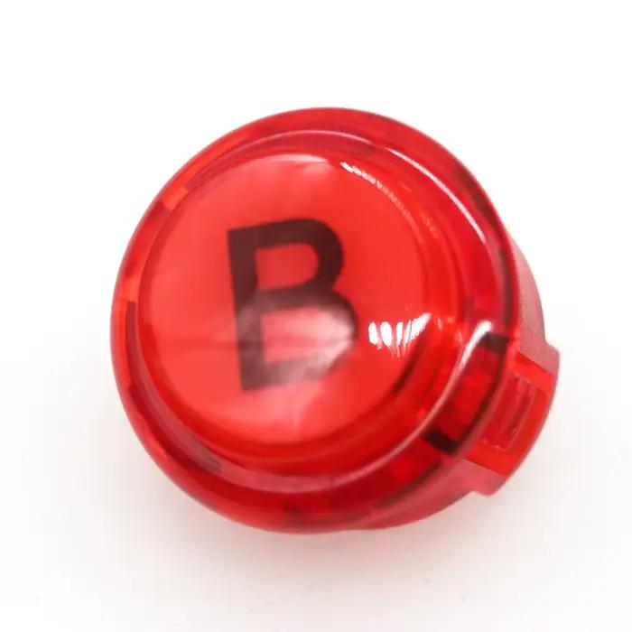 Ensemble de boutons poussoirs transparents pour borne d'arcade, 30mm, A, B, X, Y, L1, inj, R1, contrôleur de jeu, interrupteur Neo Geo, joystick de console, machine à monter soi-même