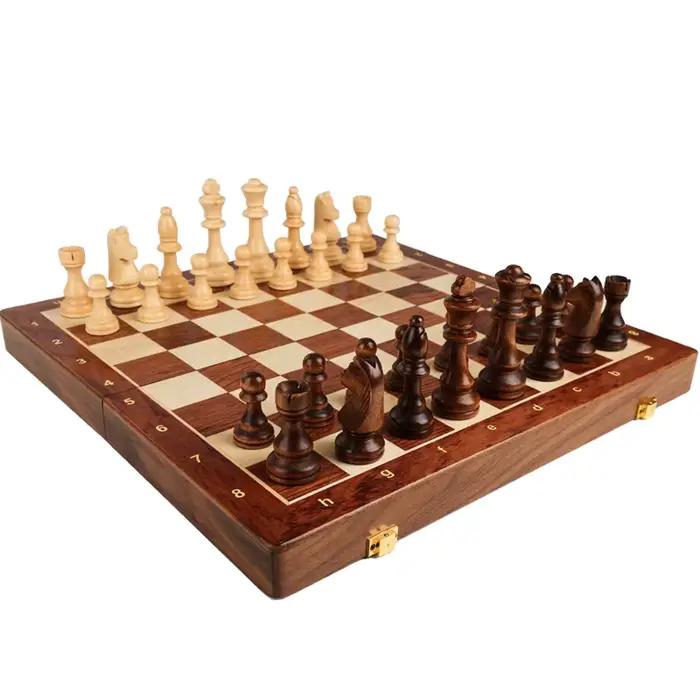 Jeu d'échecs en bois de qualité supérieure
