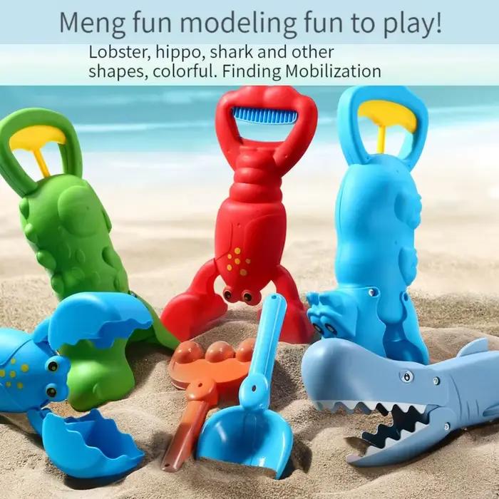 Jouets de bain pour bébé, jouets de plage, jeu de sable, attrape-griffes de homard coloré, piscines et plein air, jeu éducatif