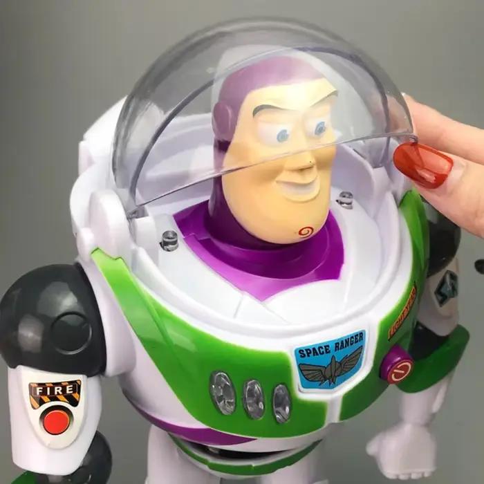 Figurines parlantes Disney Pixar Toy Story 4 Buzz Lightyear, 33cm, modèle de poupée à corps en tissu, collection limitée, jouets décoratifs, cadeau
