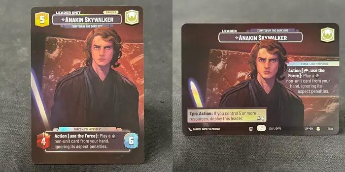 STAR W Kylo Ren mère Talzin Ahsoka Tano Kanan Jarrus Morgan Elsbeth Avar Kriss Kit Fisto vitrine cartes de jeu de société personnalisées