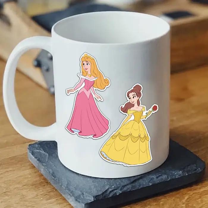 Autocollants puzzle Disney Anime 8/16 feuilles, Princesse Mignonne, Créez une Face, DIY, Assemblez, Décalcomanies de dessins animés, Jeu de société amusant, Fournitures de jeu pour fête