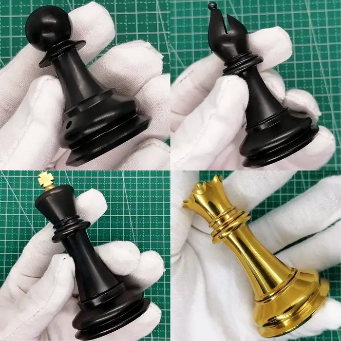 Jeu d'échecs en titane pur 1 pièce