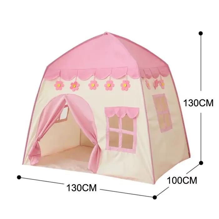 Tente pour enfants jeux d'intérieur et d'extérieur jardin Tipi château de princesse pliant Cubby jouets tentes Enfant