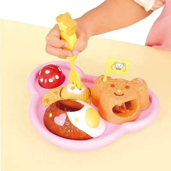 Jouet d'alimentation pour Pudding, petit ours, plateau alimentaire Bento, jeu de rôle, éducation précoce, jouets de maison, nouvelle collection