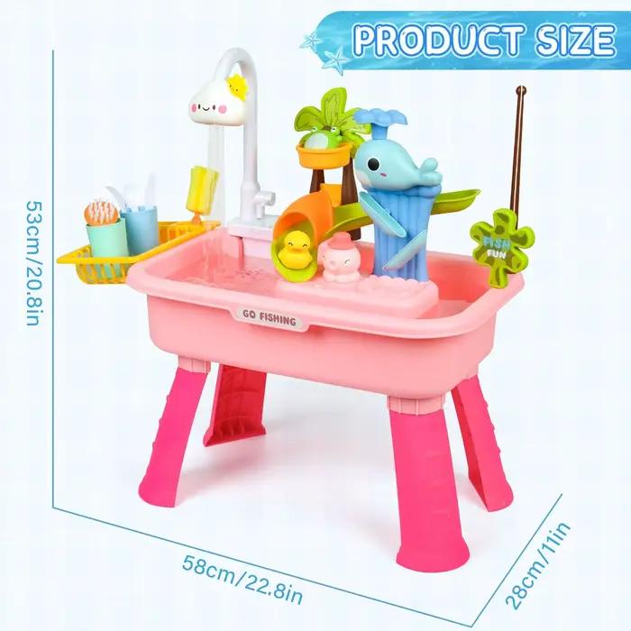 Table de jeu pour enfants avec pompe à eau électrique