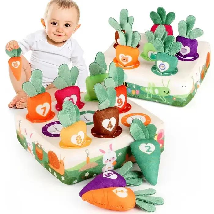 Jeu de récolte de carottes pour bébé