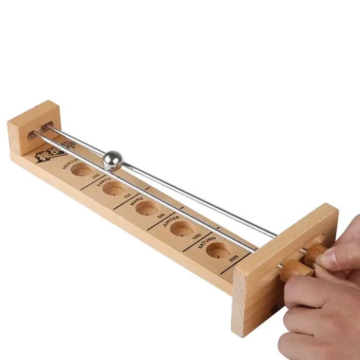Jeu de tirer la lune en bois gris clair pour enfants et adultes occasionnelles compétitions familiales extérieures et intérieures