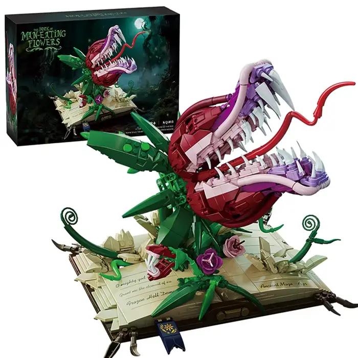 Blocs de construction créatifs MOC avec plante carnivore et livre magique pour enfants et adultes occasions spéciales装饰性