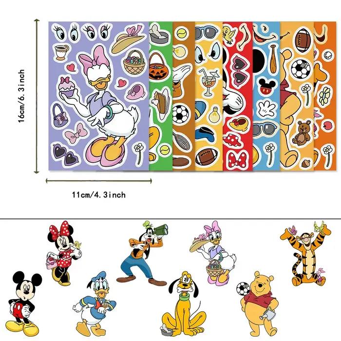 Autocollants puzzle Disney Mickey Minnie pour créer un visage