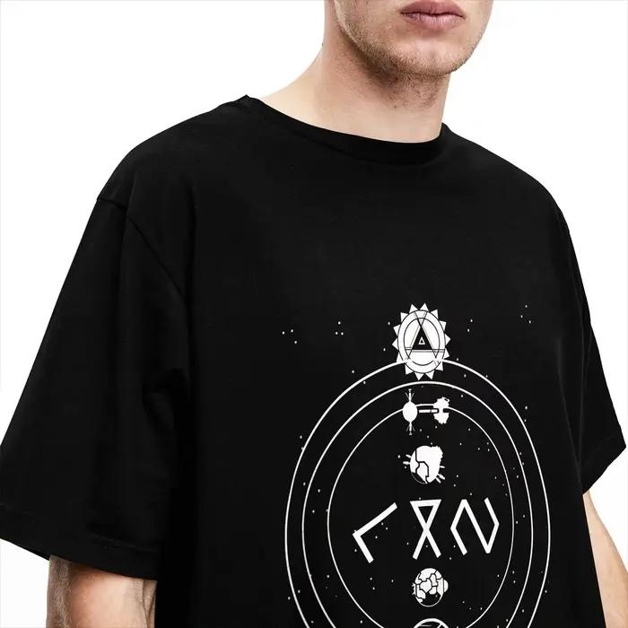 Outer Wilds T-shirts détaillés pour hommes et femmes, t-shirts amusants en coton, col rond, manches courtes, vêtements 6XL