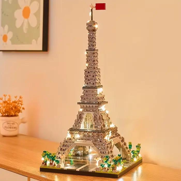 Micro mini blocs de construction de la tour Eiffel : modèle 3D DIY