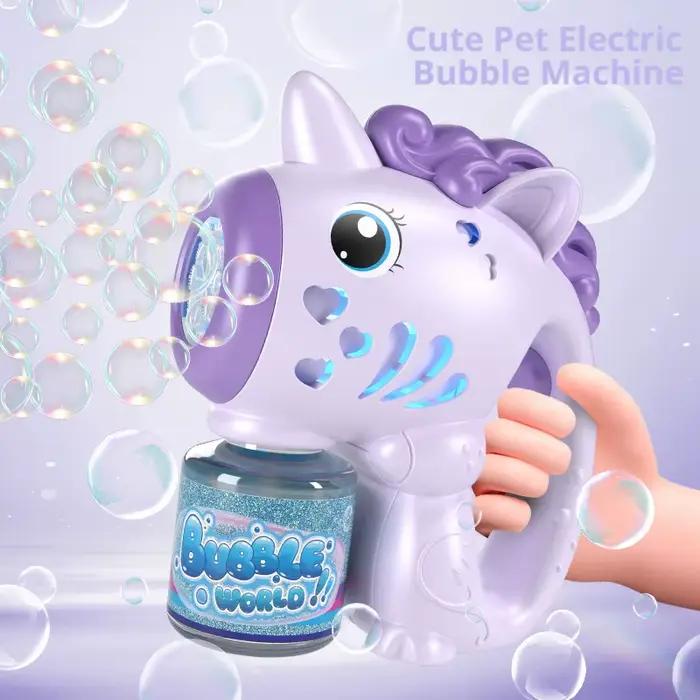 Nouveau pistolet à bulles électrique licorne