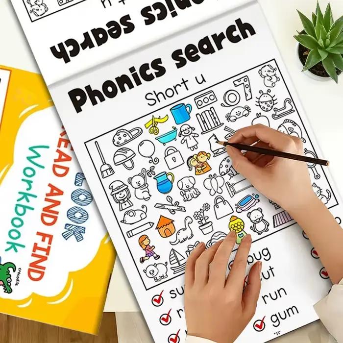 Un livre de coloriage où il faut trouver des objets basés sur des mots anglais