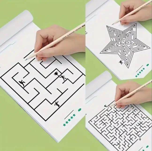 1 livre de mise au point sur les livres de formation du labyrinthe, développement de la pensée des étudiants, jeux d'attention, suivi des livres de copie d'intelligence de puzzle