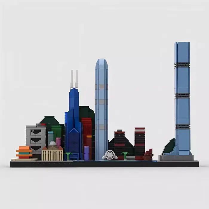 Bricklink City Skyline ensembles Kuala Lumpur Macao Washington Amsterdam Kyoto Seattle séoul Rome Street View blocs de construction jouets