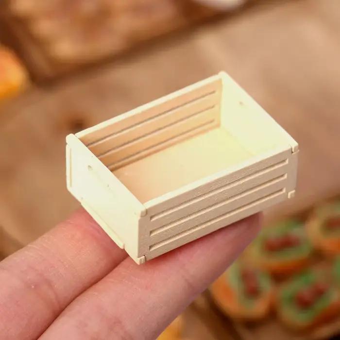 Cadre en bois pour maison de poupée 1:12 miniature fruits rangement affichage collection artisanat jouets occasions spéciales