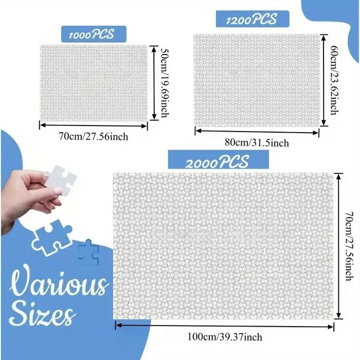 Puzzle pour adultes, 500/1000/1200/2000 pièces