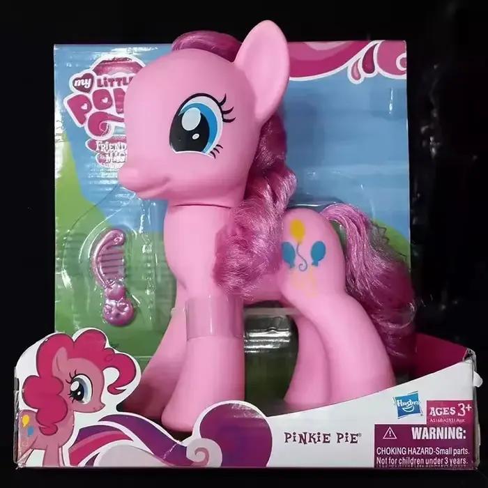 Figurines d'action My Little Pony arc-en-ciel scintillant Fluttershy Pinkie Pie modèle de poney rare jouet fille cadeau surprise occidentale animation collection modèle fini 2024