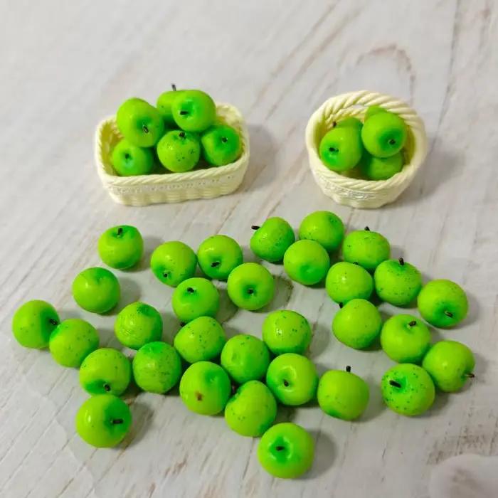 5/10 Pièces Mini Accessoires de Poupée en Forme de Petite Pomme Jouets Miniatures pour Maison