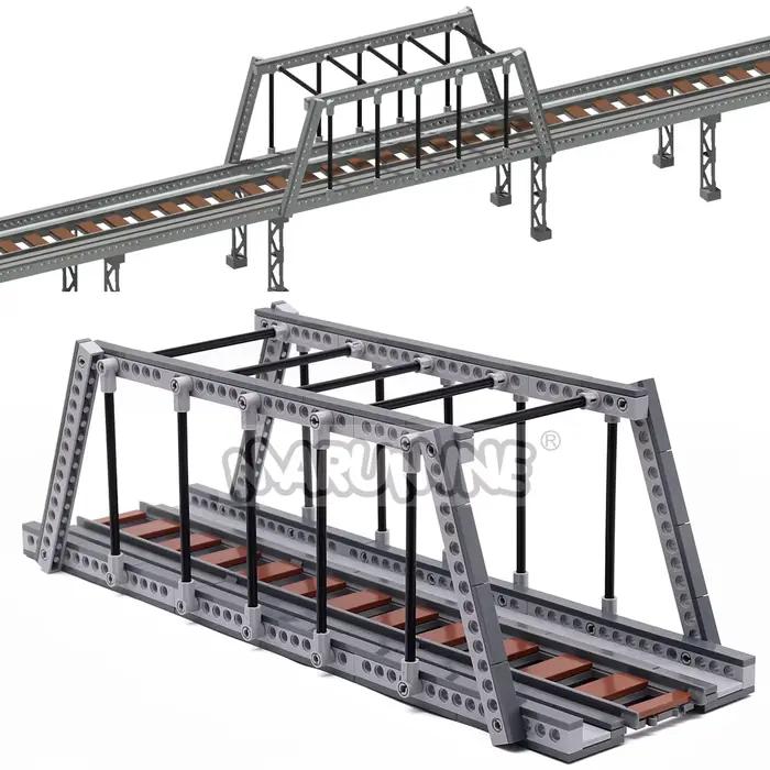 MARUMINE 221 pièces Kit de construction de ponts et rails de train