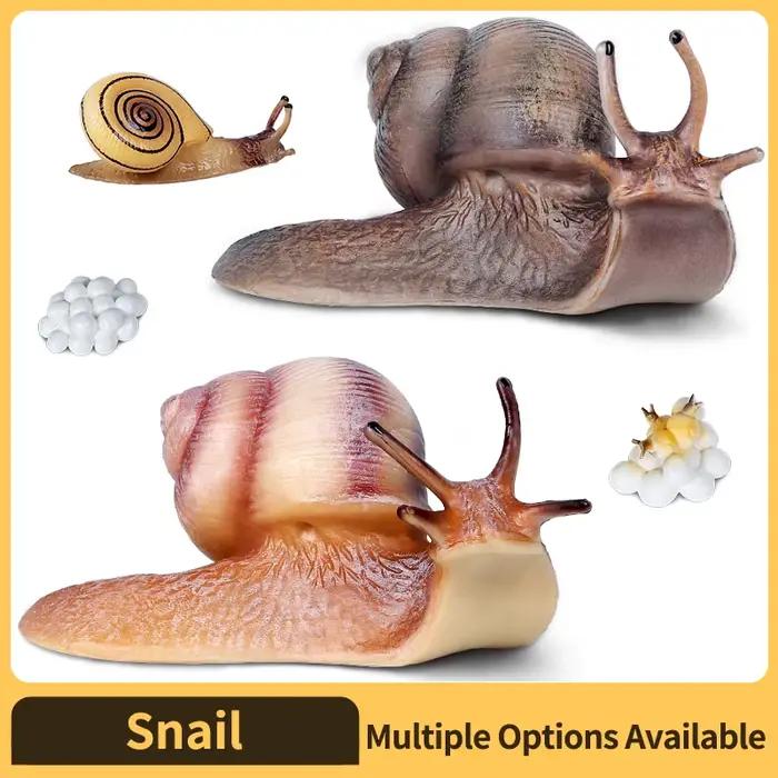 Jouet réaliste de figurine d'escargot-modèle animal à collectionner