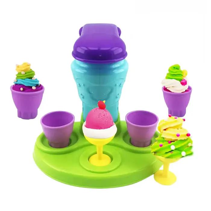 Kit de pâte à modeler 3D en 12 couleurs pour enfants jouet de simulation de cuisine burger glace nouilles pâte à modeler occasion spéciale