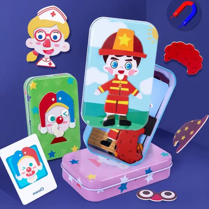Puzzle magnétique 3D pour enfants
