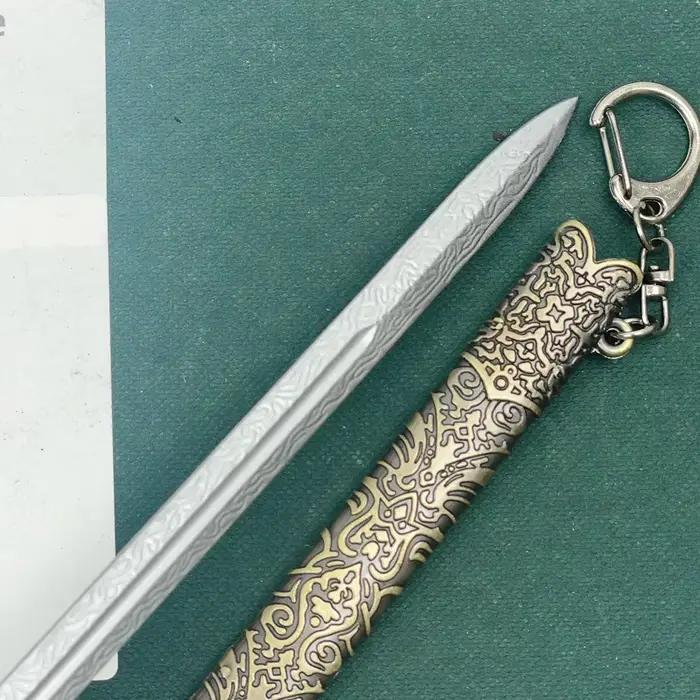 Réplique de l'épée Garde de Serment de Game of Thrones - 22cm (8,66in) Alliage de Zinc - Lame Non Aiguisée avec Fourreau - Idéal pour les Fans de GOT, Accessoire pour Figurines